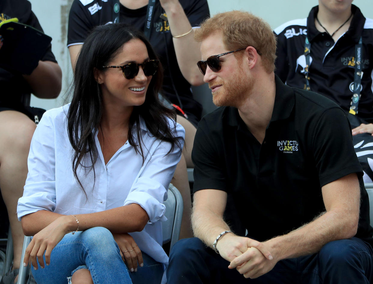 Prince Harry and Meghan Markle at the 2017 Invictus Games in Toronto, Canada