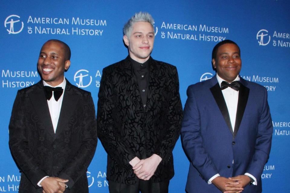 Chris Redd, Pete Davidson, and Kenan Thompson. (Splash News)