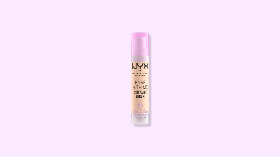 Cover blemishes with the NYX Bare With Me Hydrating Face & Body Serum.