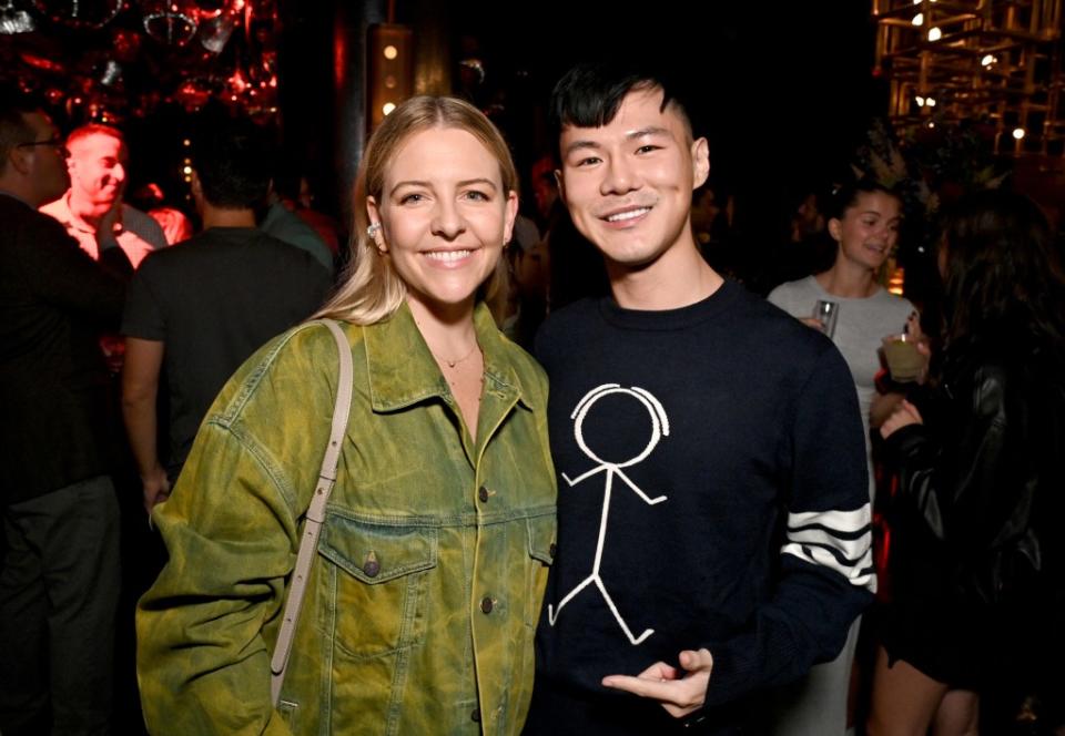 NEW YORK, NEW YORK - OCTOBER 05: (L-R) Helene Yorke and Jamin Jamming attend Variety, The New York Party, at Loosie's Nightclub on October 05, 2023 in New York City. (Photo by Bryan Bedder/Variety via Getty Images)