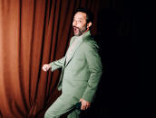 <p>Nick Kroll gets goofy on Sept. 20 at NRDC's Night of Comedy at Casa Cipriani in New York City. </p>