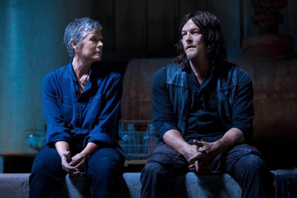 the walking dead, carol, daryl, season 9 episode 1, melissa mcbride, norman reedus