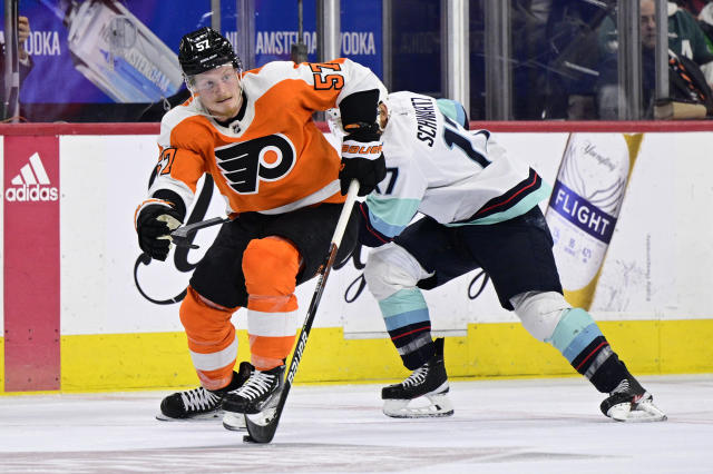 April 18, 2018: Philadelphia Flyers defenseman Travis Sanheim (6