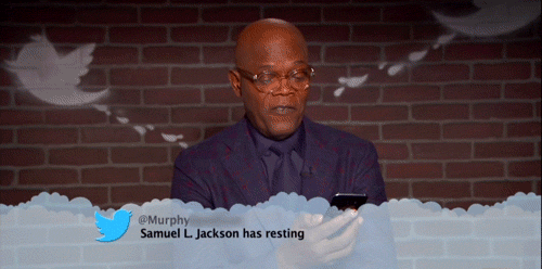 Samuel L. Jackson reads “Mean Tweets.” (Credit: ABC)