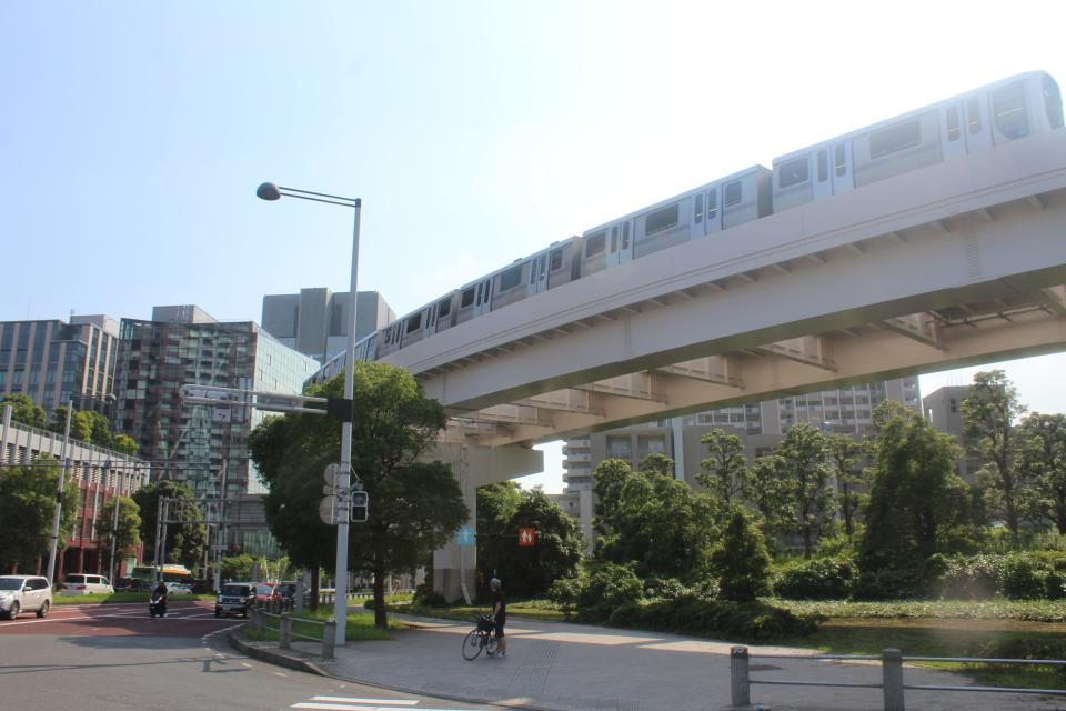 Monorail in Tokyo.