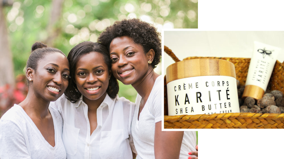 Naana Boakye, Abena Slowe, and Akua Okunseinde, co-founders of Karité