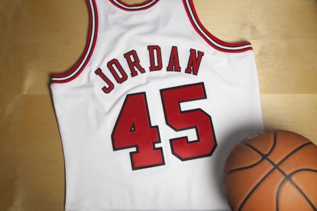 jordan in 45 jersey