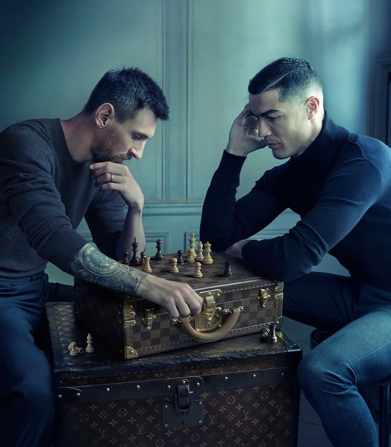 La campaña de Lionel Messi y Cristiano Ronaldo para Louis Vuitton