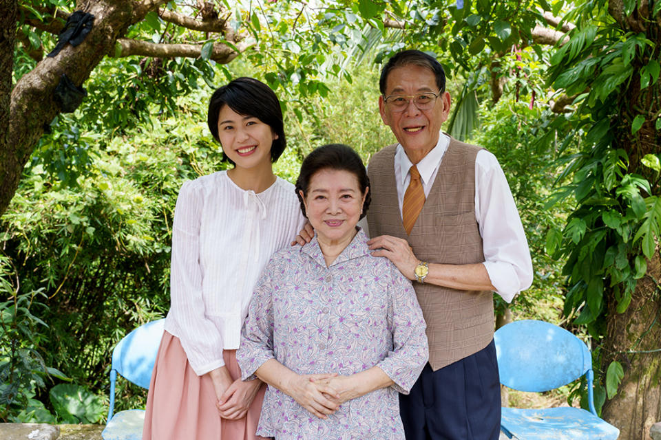 <姊姊向前衝>劇中大集合，分別是導演鄧安寧的女兒鄧雨晨、龍劭華女兒陳璇（左）、馬如龍女先黃聖雅、張魁女兒張幼楒。