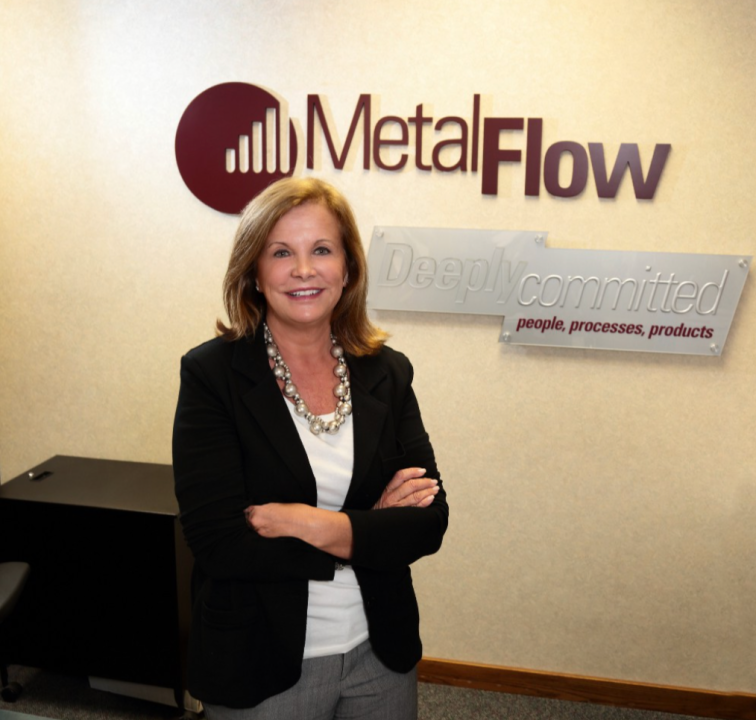 Leslie Brown, the owner and chairperson of Metal Flow Corporation in Holland Township. (Courtesy Lakeshore Advantage)