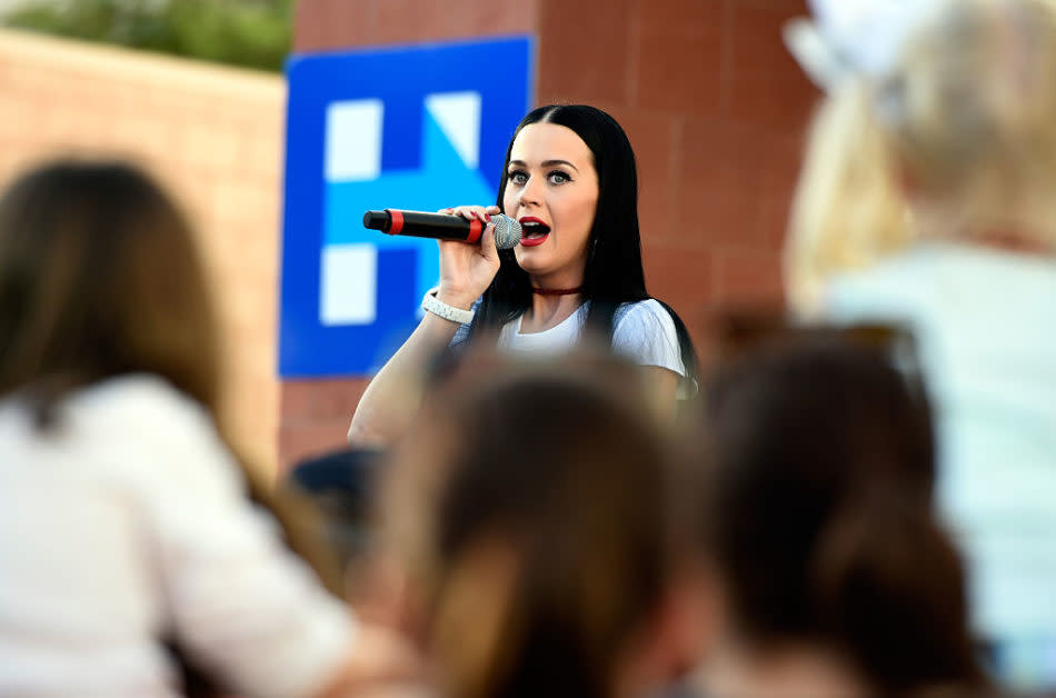 Katy Perry is campaigning for Hillary Clinton in Nevada and you’ve GOT to see her shirt!