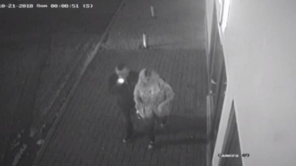 CCTV footage showed the pair on a night out together (CAMBRIDGESHIRE POLICE)