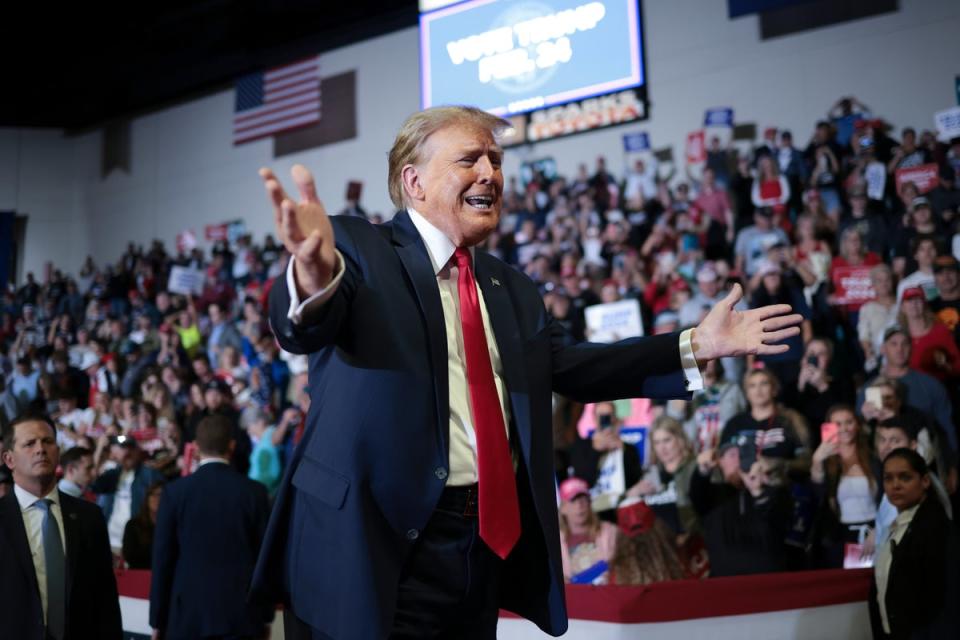 Donald Trump campaigns in Conway, South Carolina (Getty Images)