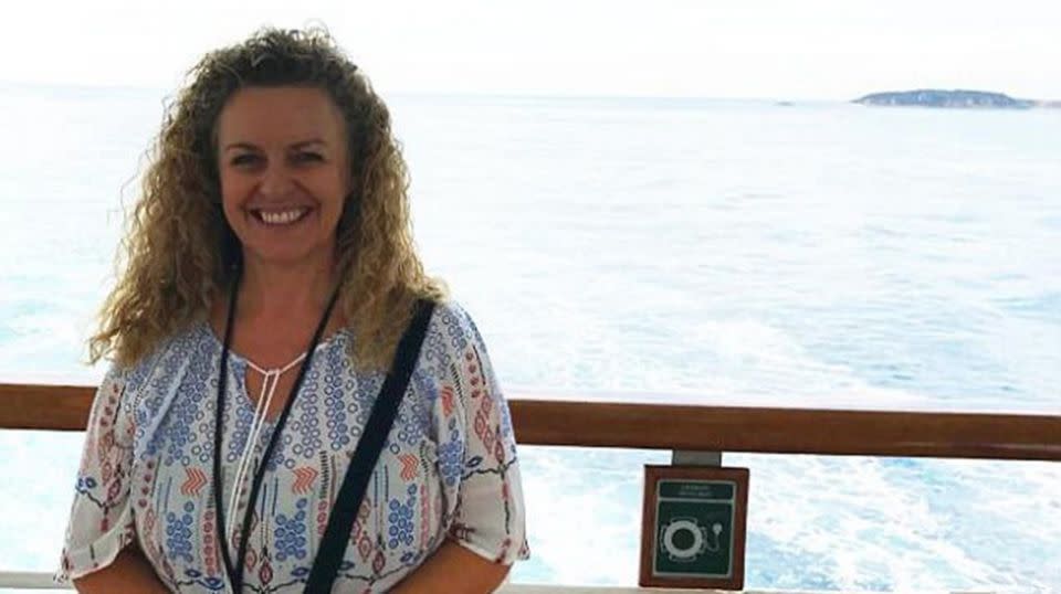 Carolyne Jasinski was on board the luxury ship when it was forced into darkness and silence for ten days. Source: Supplied