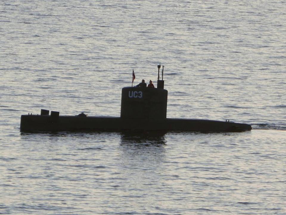 The home-made submarine ‘UC3 Nautilus’, built by Danish inventor Peter Madsen, who is charged with killing Swedish journalist Kim Wall (Reuters)