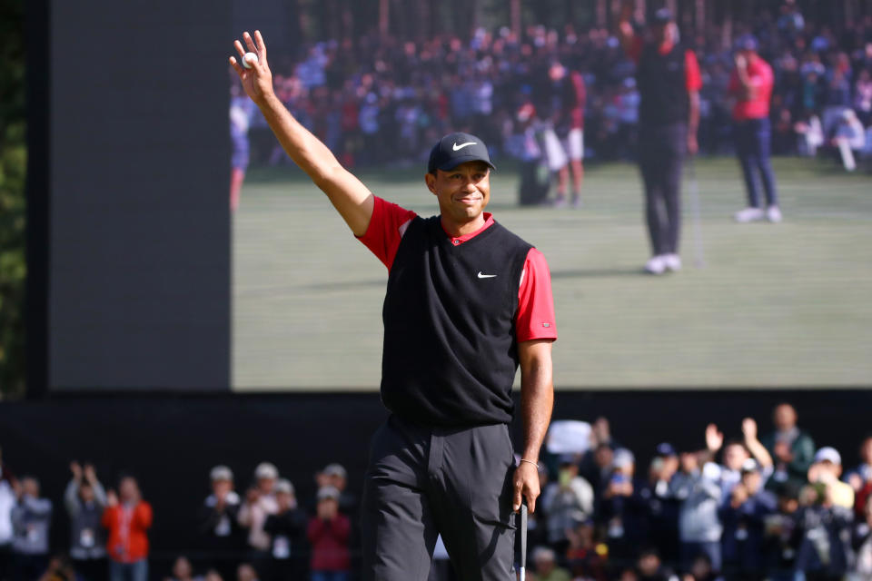 Using one of his captain's picks on himself, Tiger Woods will officially play in the Presidents Cup next month in Australia.