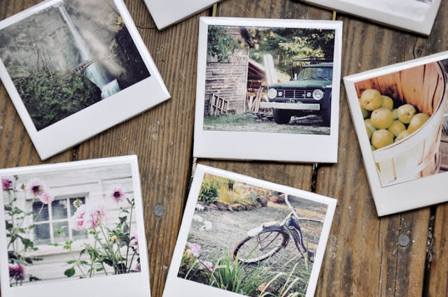 Polaroid coasters