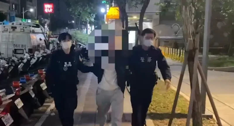 ▲五股警方將人緝捕歸案。（圖／翻攝畫面）