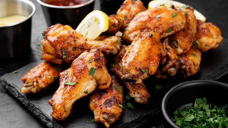 chicken wings with lemon