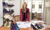 The model Georgia May Jagger has designed a shoe collection for Minelli