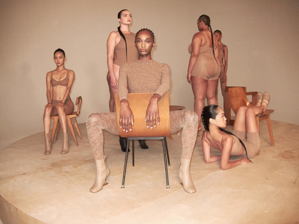 Fendi x Skims as seen by artist Vanessa Beecroft. - Credit: Vanessa Beecroft/Courtesy of Fendi