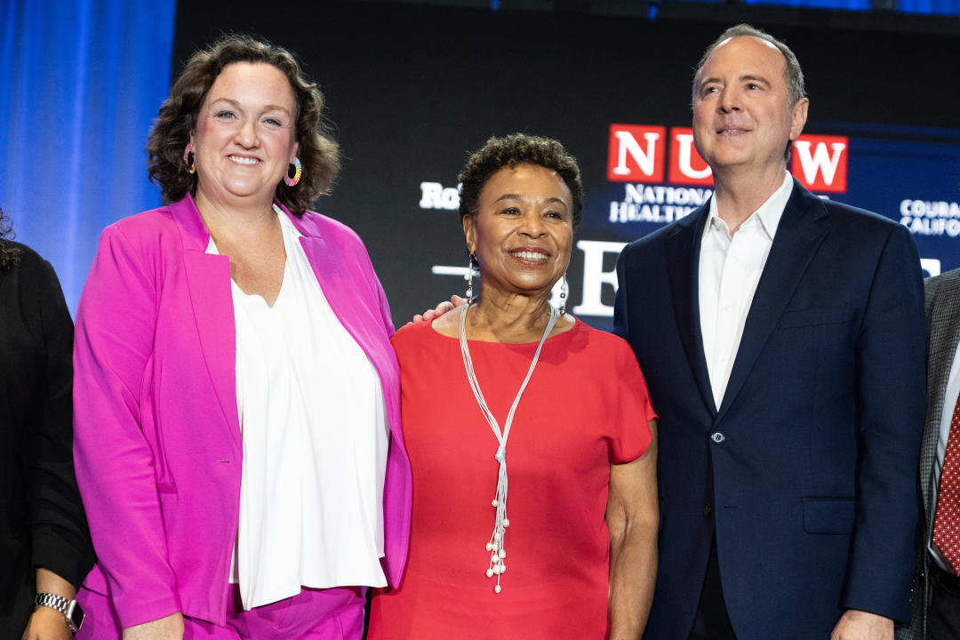 Katie Porter, Barbara Lee and Adam Schiff.