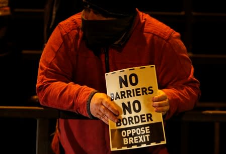 Candlelit vigil on the border between Ireland and Northern Ireland