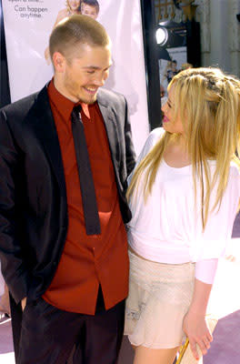 Chad Michael Murray and Hilary Duff at the Hollywood premiere of Warner Brothers' A Cinderella Story