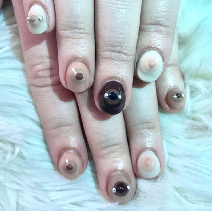 Boob manicures are the latest nail art invention [Photo: Instagram/nailsbymei]