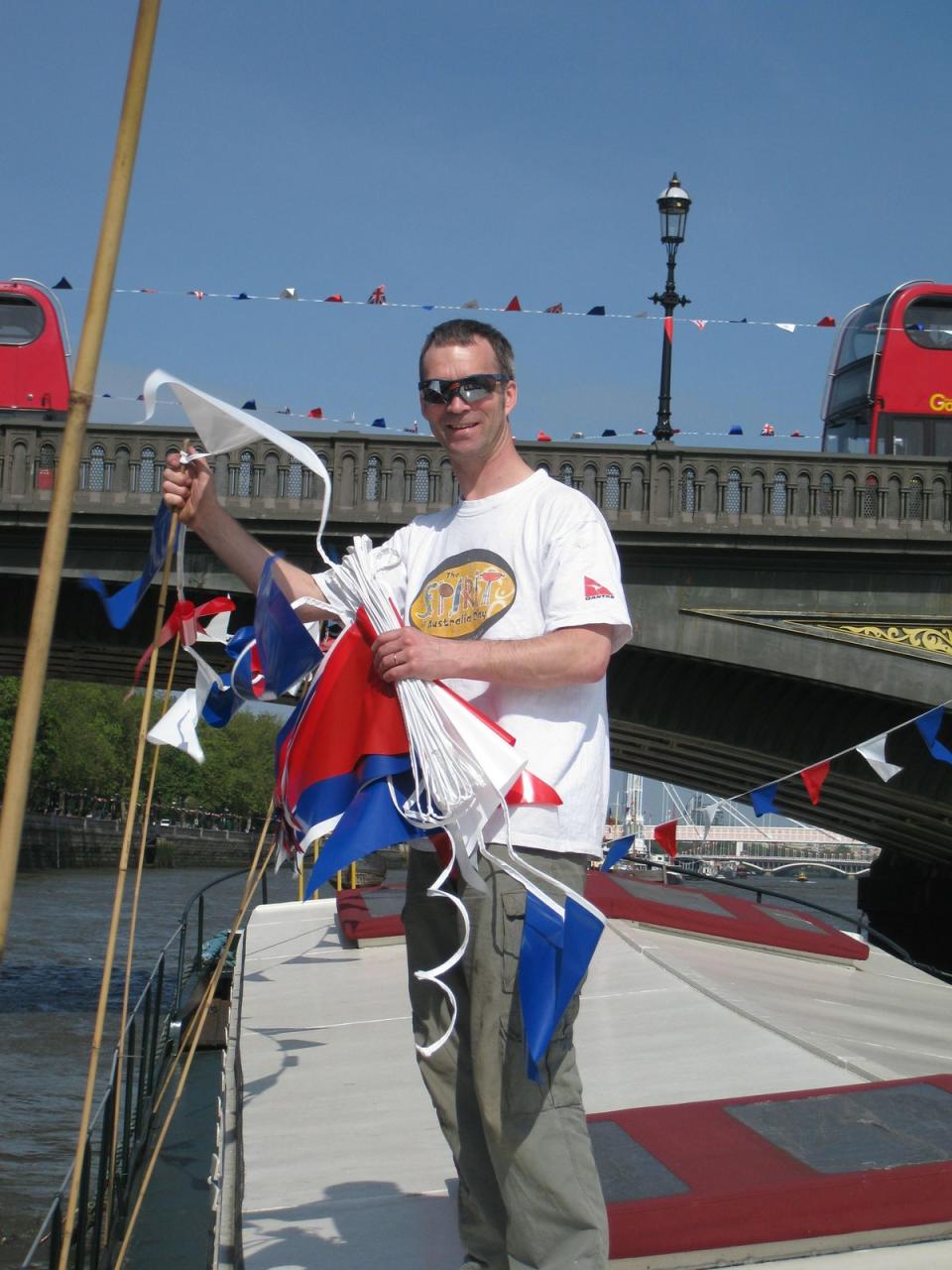 Matthew Whittell on his boat the Broedertrouw II in happier times. (Matthew Whittell)