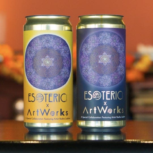 A mandala design created by Cincinnati artist Radha Lakshmi will be featured on Esoteric beer cans. Lakshmi's design will also appear on a mural at the brewery.