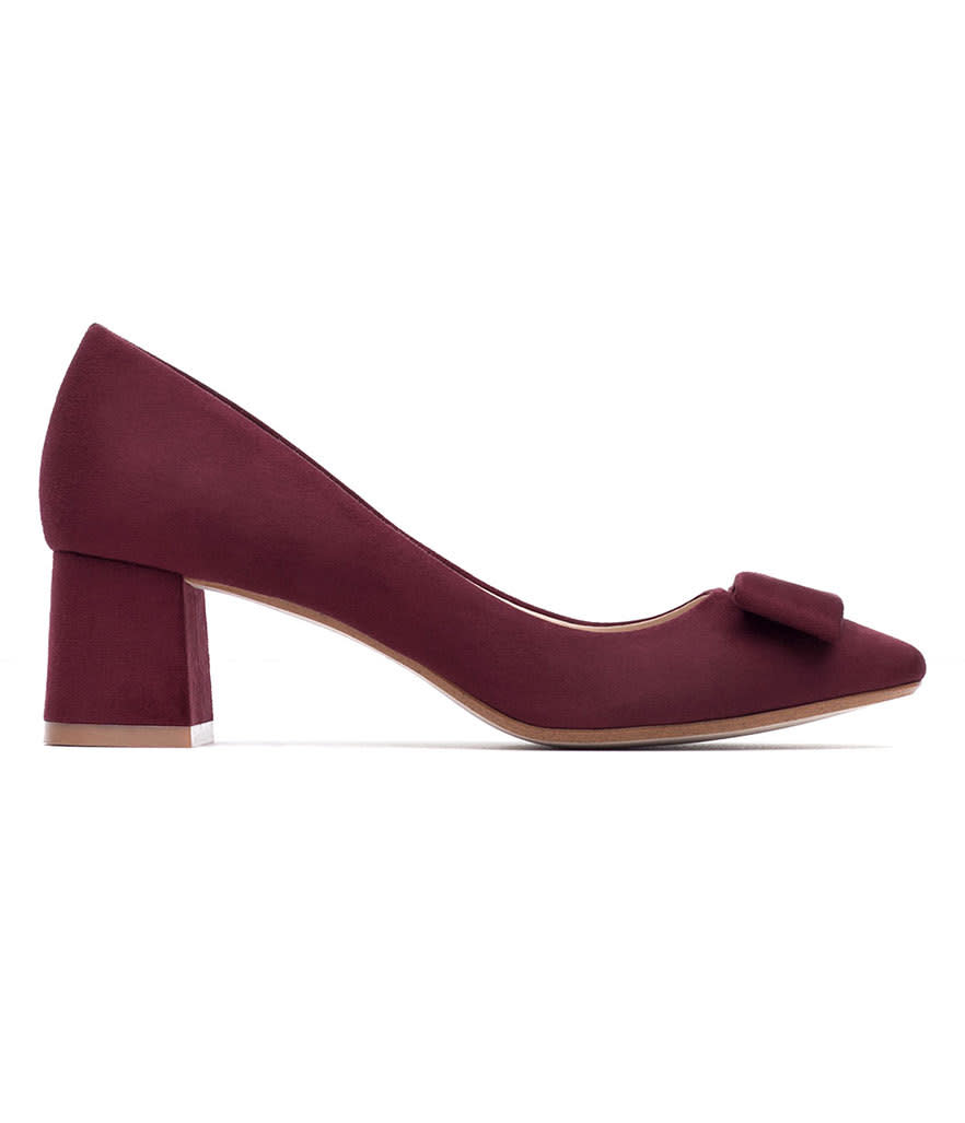 Zara Medium Heel Shoes with Bow 