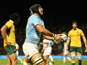 <p>Heading into their final game of the 2014 Rugby Championship, Argentina had never managed a victory in three years of involvement in the tournament. The Wallabies had just stood down Kurtley Beale and were looking to end a tumultuous week on a high note, but the Pumas had other plans. Trailing 14-0 at the break, Argentina stormed home to upset Australia and claim their first-ever victory in the four-nation event.</p>