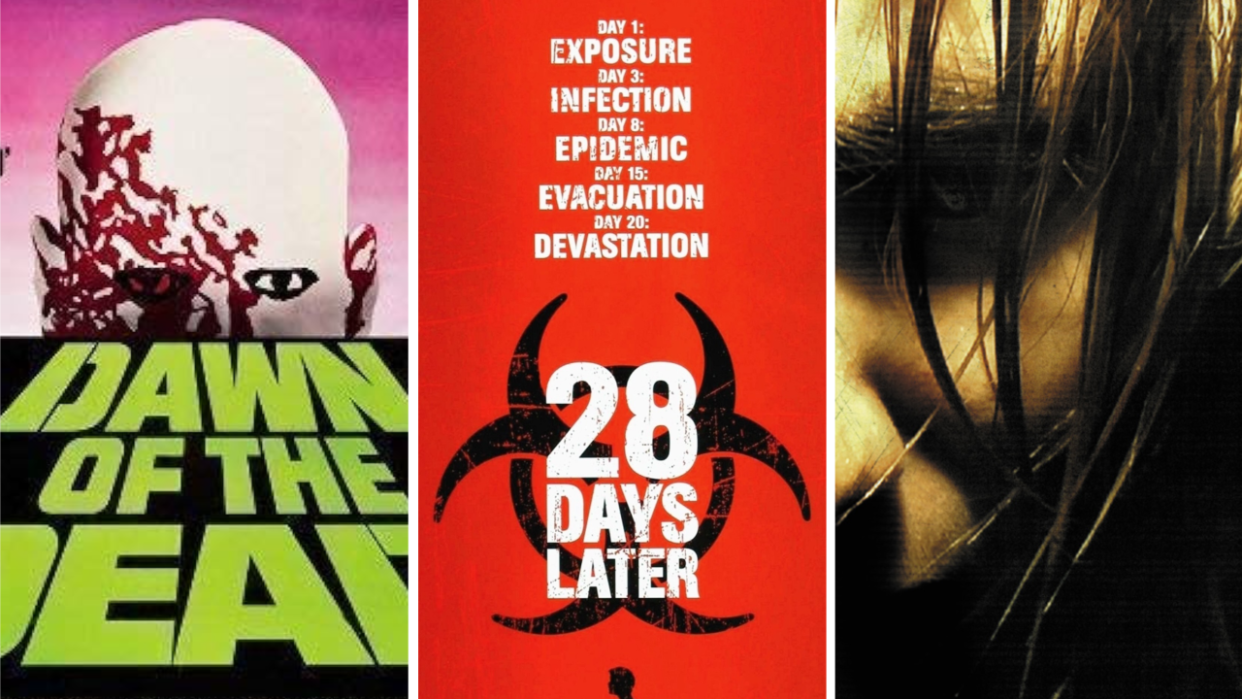  Posters for Dawn Of The Dead, 28 Days Later and Rec. 