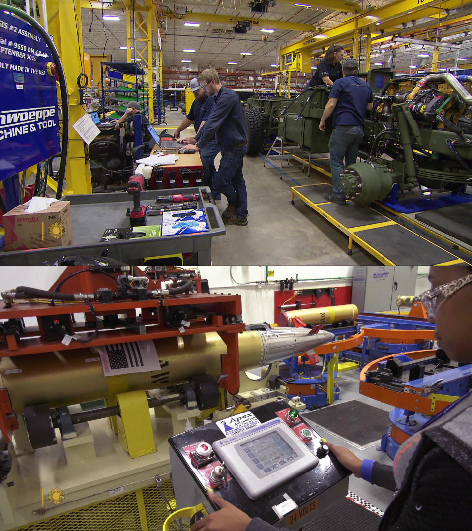 The Lockheed Martin plant in Camden, Arkansas, produces HIMARS (High Mobility Artillery Rocket System) and GMLRS (Guided Multiple Launch Rocket Systems). / Credit: Lockheed Martin