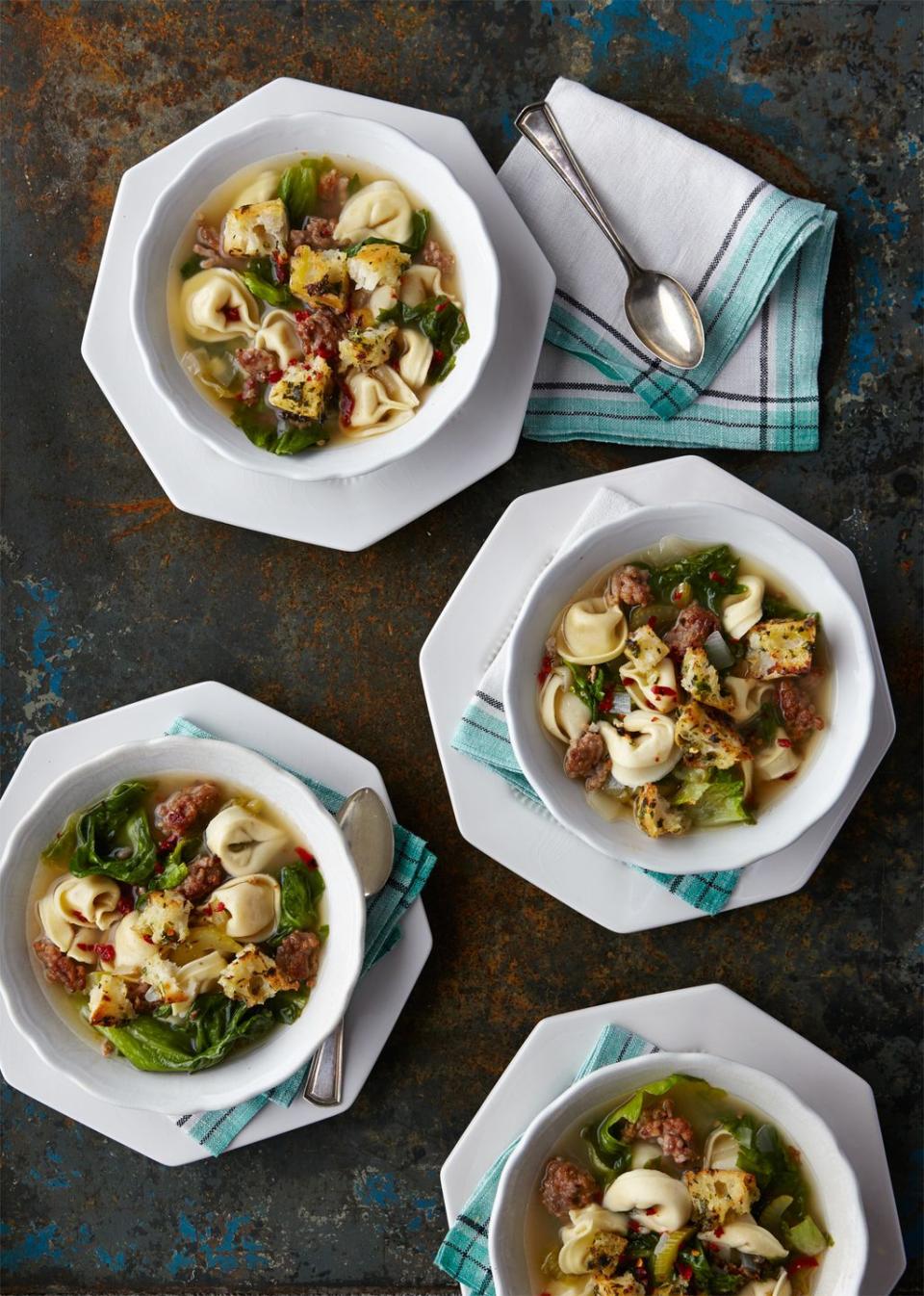 Sausage-and-Tortellini Soup