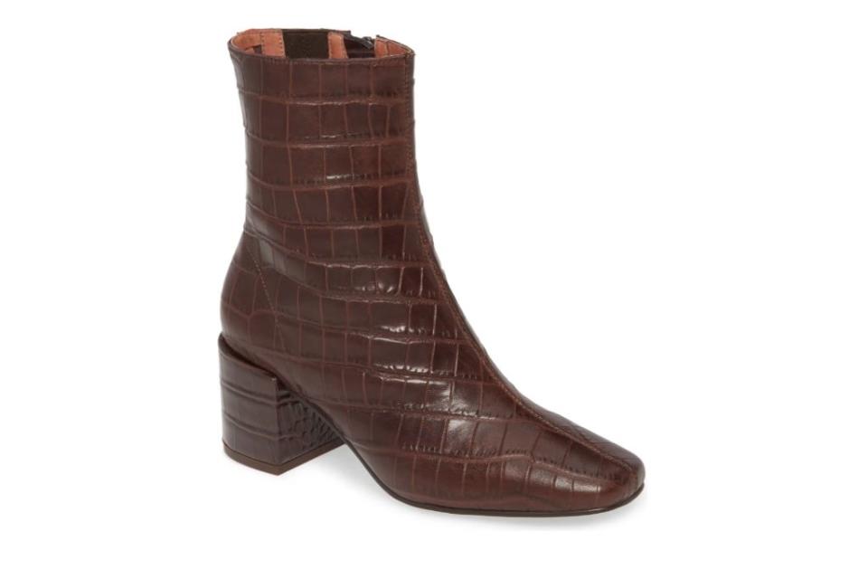 crocodile boots, brown boots, booties