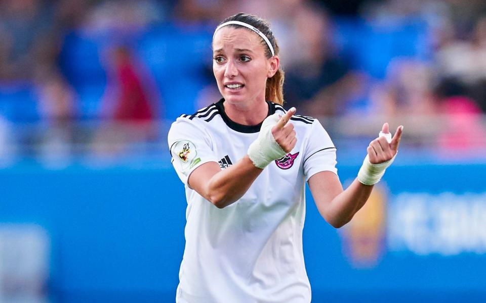 Kosovare Asllani of CD Tacon during the Primera Iberdrola match between FC Barcelona Femeni and CD Tacon at at Estadi Johan Cruyff on September 07, 2019 in Barcelona - Quality Sport Images/Getty Images