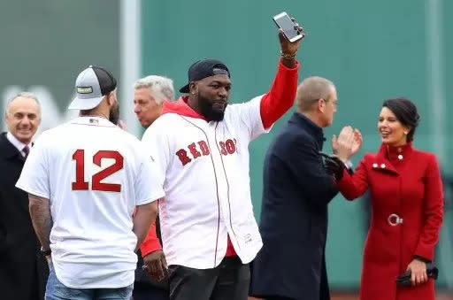 在大聯盟擁有541轟的傳奇球星「老爹」歐提茲（David Ortiz）。法新社