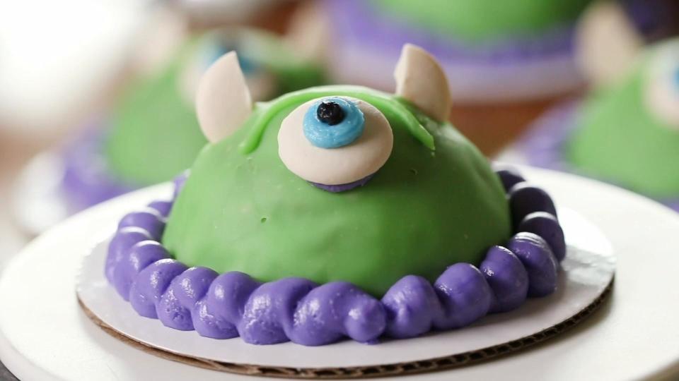 Mike Wazowski Dome Cakes