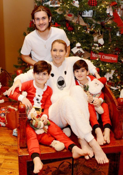 Céline Dion and family. (Photo: Instagram)
