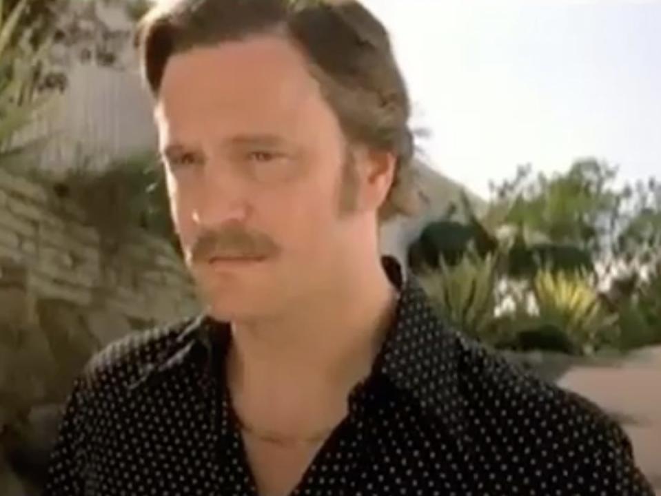 Colin Firth with a mustache in "Where the Truth Lies."