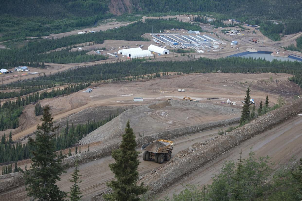 Victoria Gold's Eagle Gold Mine, near Mayo, Yukon. Two women are suing the company alleging they were harassed and discriminated against by fellow employees while they both worked as welders at the mine. They also allege they were fired by the company without cause. (Mike Rudyk/CBC - image credit)