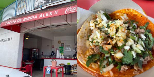 Birriería Alex II en Rosarito reprueba en sabor por su taco de birria seco