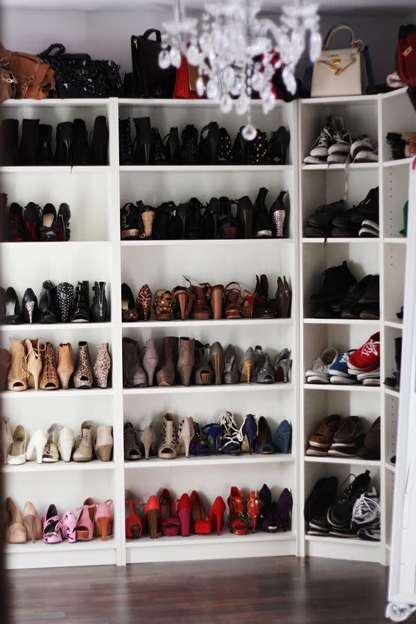6 Ways To Style An Ikea Bookcase, Billy Bookcase Shoe Rack