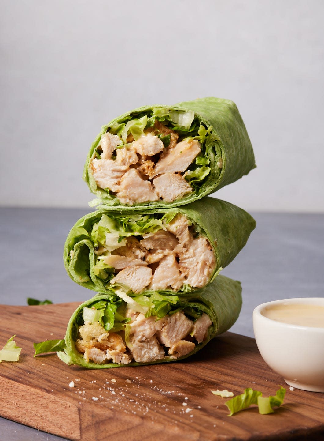 chicken caesar wraps