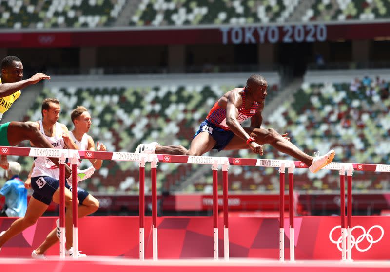 Athletics - Men's 110m Hurdles - Semifinal