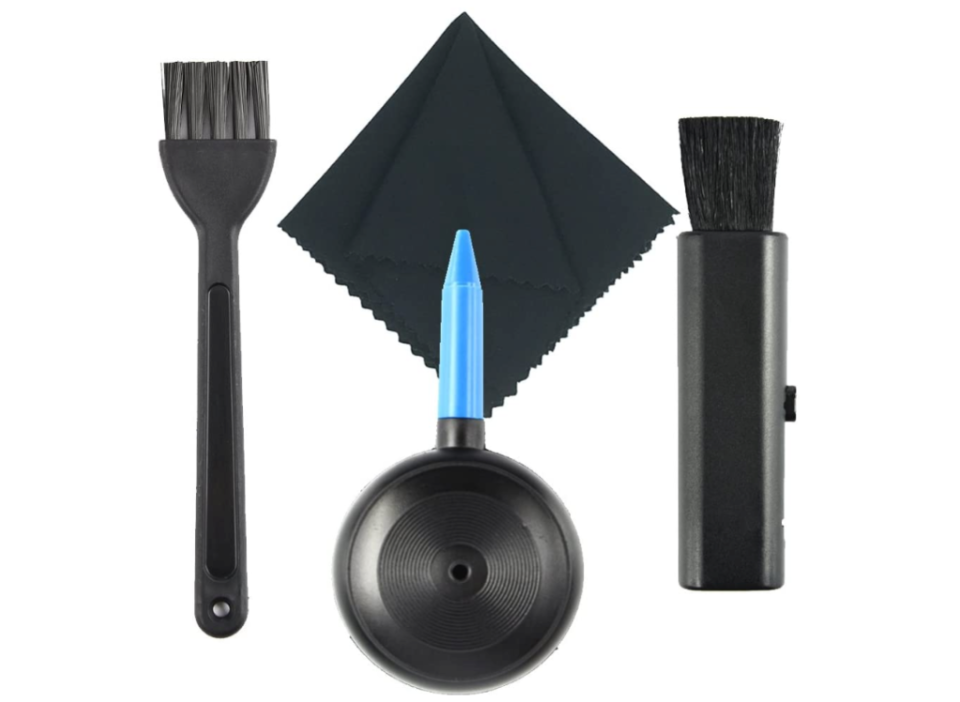 Air Blower + Lens Cloth + Retractable Goat Hair Brush