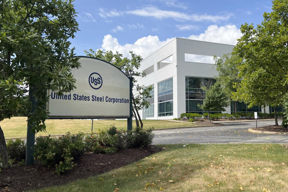 TUnited States Steel Corporation Research Technology Center in Munhall, Pa., is shown, Thursday, June 27, 2024. Generations of Pittsburghers have worked at steel mills, rooted for the Steelers or ridden the rollercoaster at Kennywood amusement park, giving them a bird's eye view of the massive smokestacks of Edgar Thomson Works, the region's last blast furnace. Now, steel town USA's most storied steel company, U.S. Steel, is on the cusp of being bought by Japanese steelmaker Nippon Steel Corp. in a deal that is kicking up an election-year political maelstrom across America's industrial heartland. (AP Photo/Patrick Orsagos)