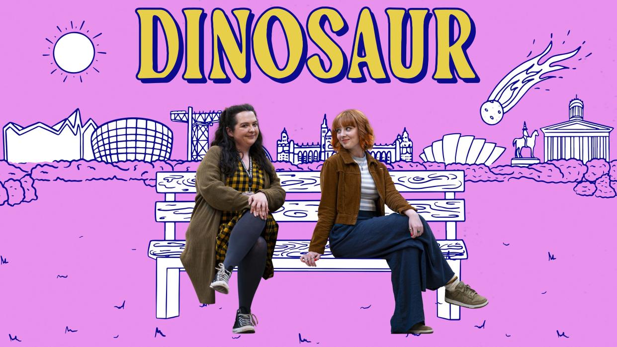  Dinosaur is a new family comedy on BBC3 and Hulu starring Ashley Storrie and Kat Ronney as sisters. 